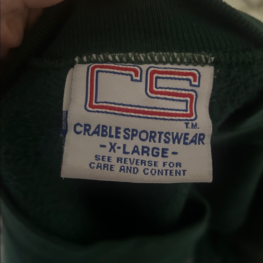 Vintage emerald green Notre Dame sweatshirt - Picture 5 of 6